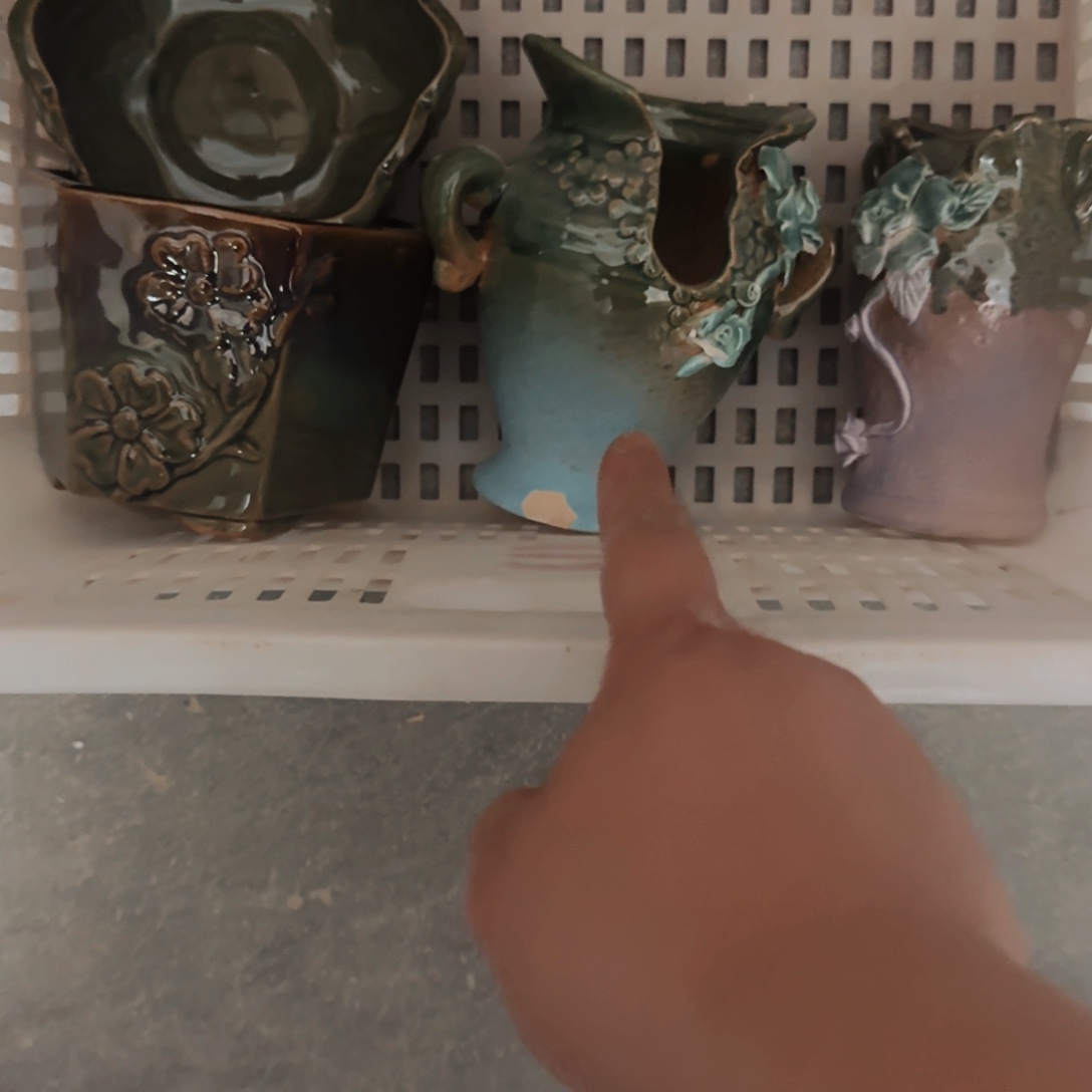 紫砂花盆瑕疵瑕疵