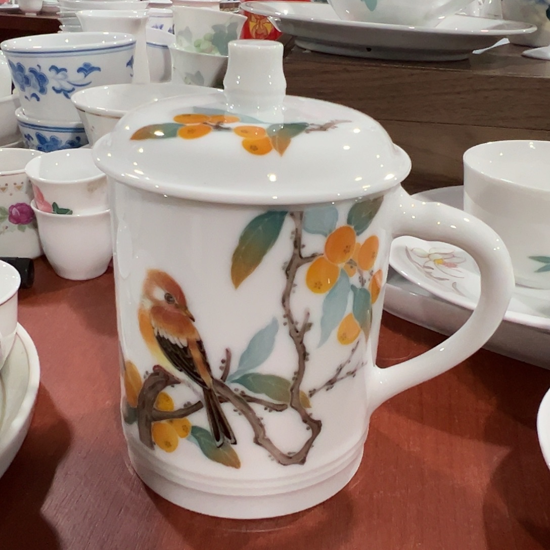 醴陵瓷直播供货基地手绘400毫升