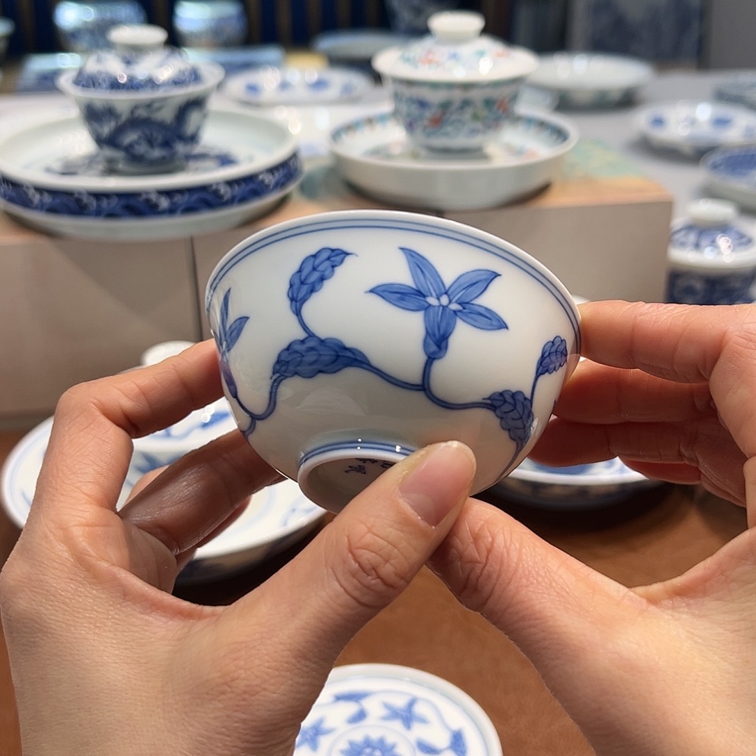 栀子花卉宫碗杯90毫升