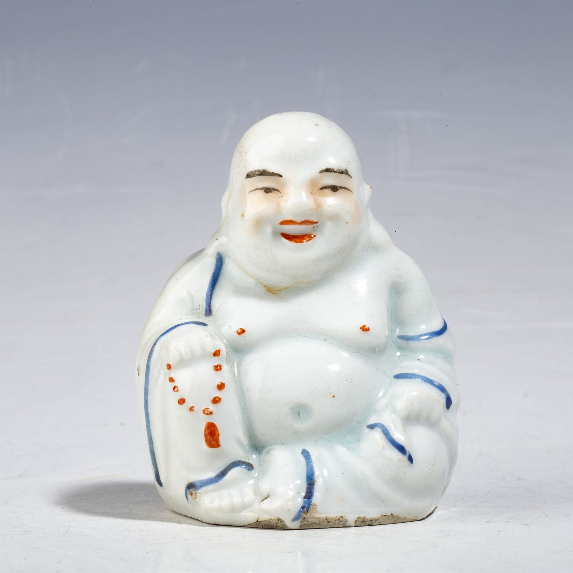 【拍卖-民国】·粉彩弥勒佛塑像