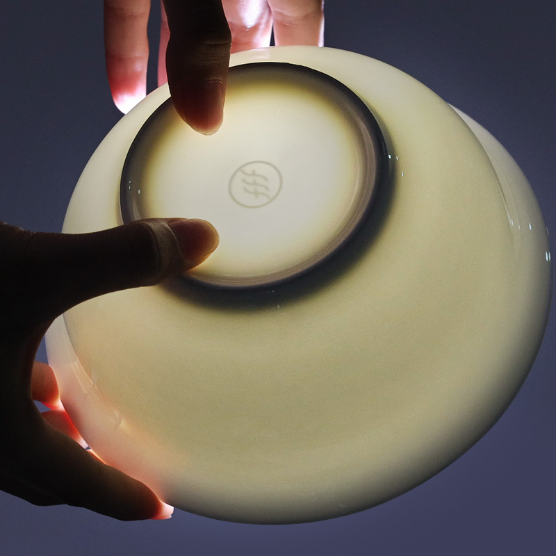 松发瓷器釉下北欧简约纯白陶瓷家用餐具吃饭碗面碗防烫家用饭碗