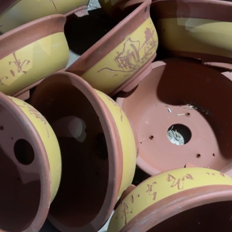 紫砂花盆100-9微瑕27-11