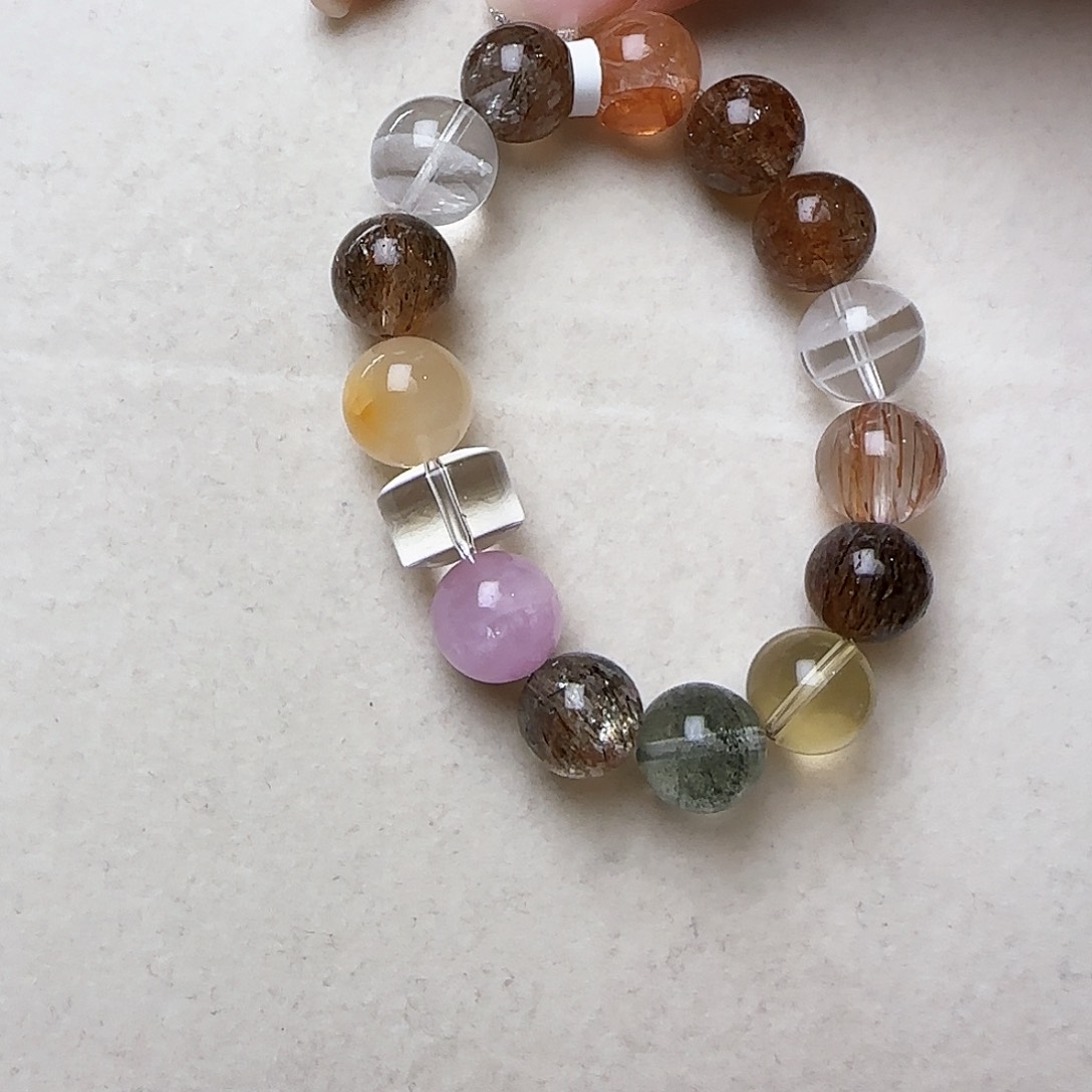 水晶手链未镶嵌静*星大气上档次