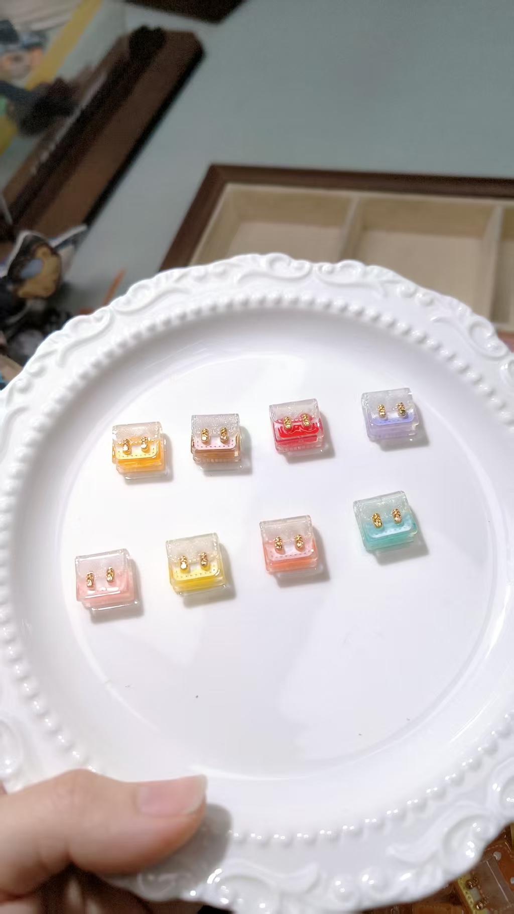 定定细闪小香剑桥包