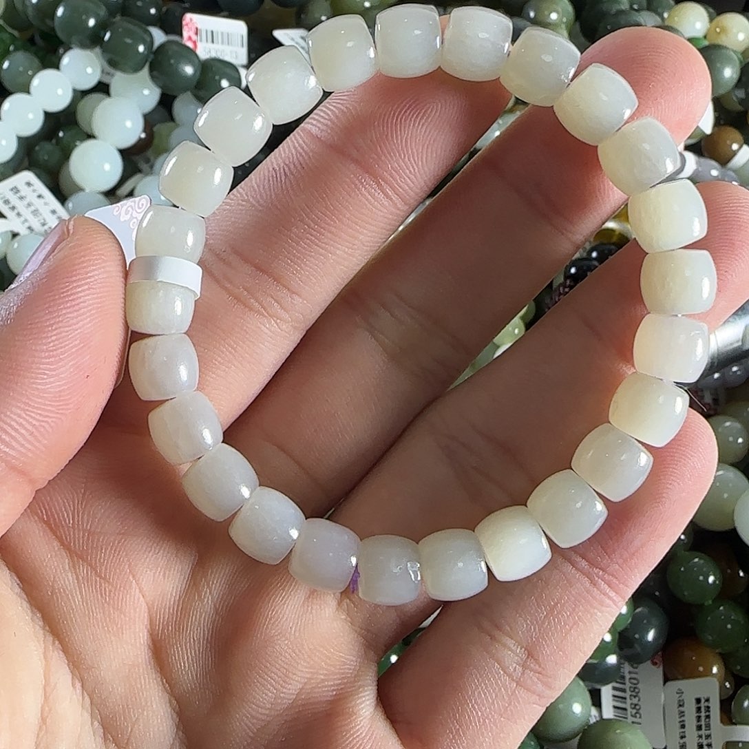 和田玉手链未镶嵌10