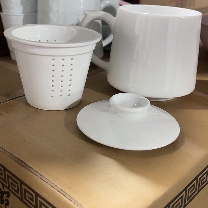 瓷片高白泥办公杯一个，包邮