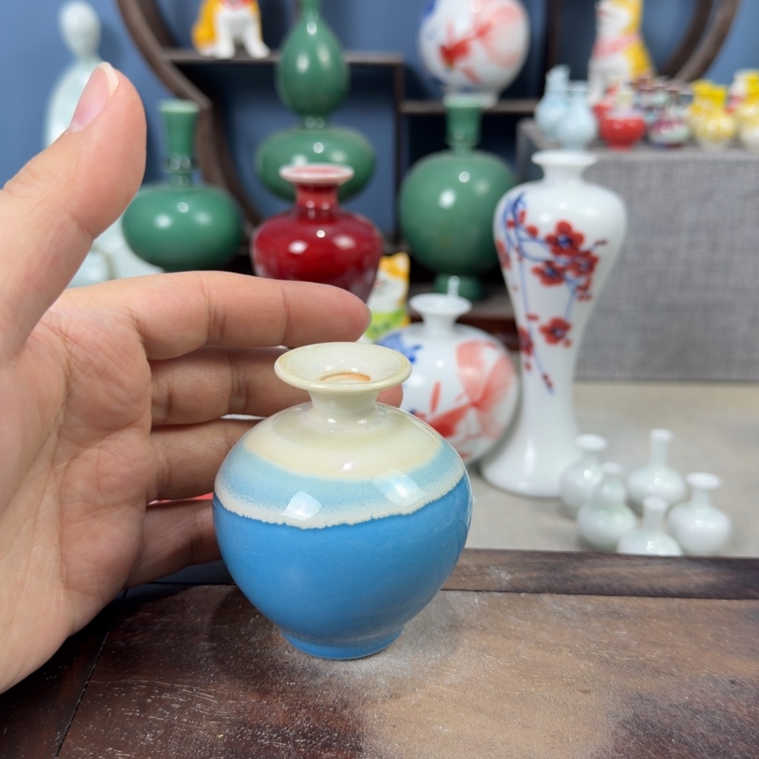 陶瓷手工小花器摆件