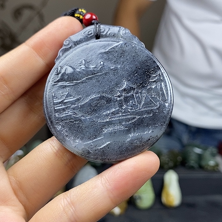 和田玉未镶嵌颈饰