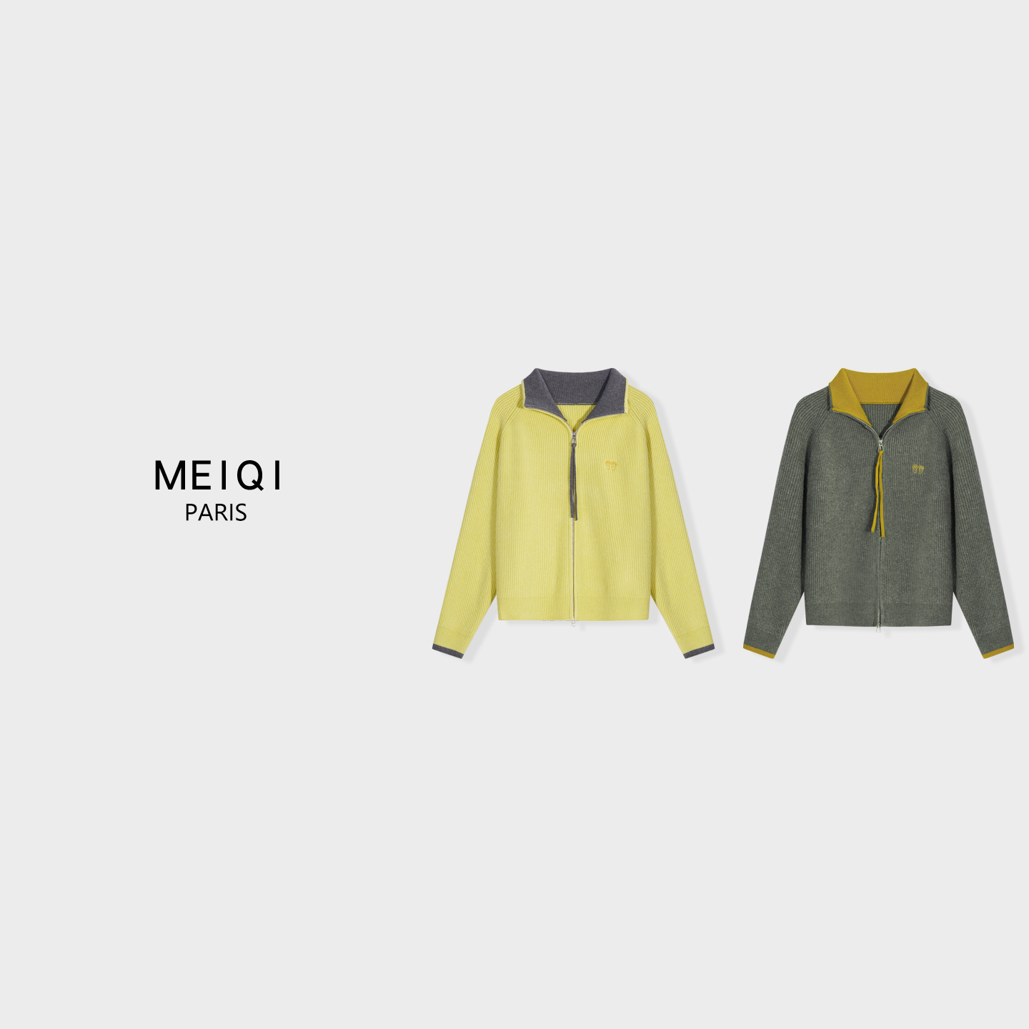 开衫款针织秋冬厚款立领毛针织衫长袖时尚百搭上衣女