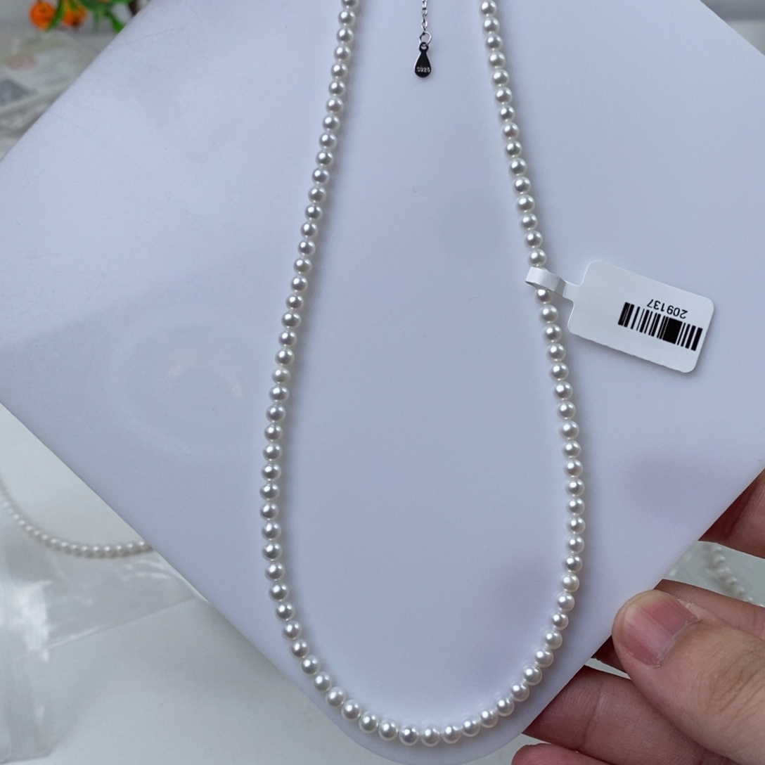 项链银S925镶嵌淡水珍珠209137