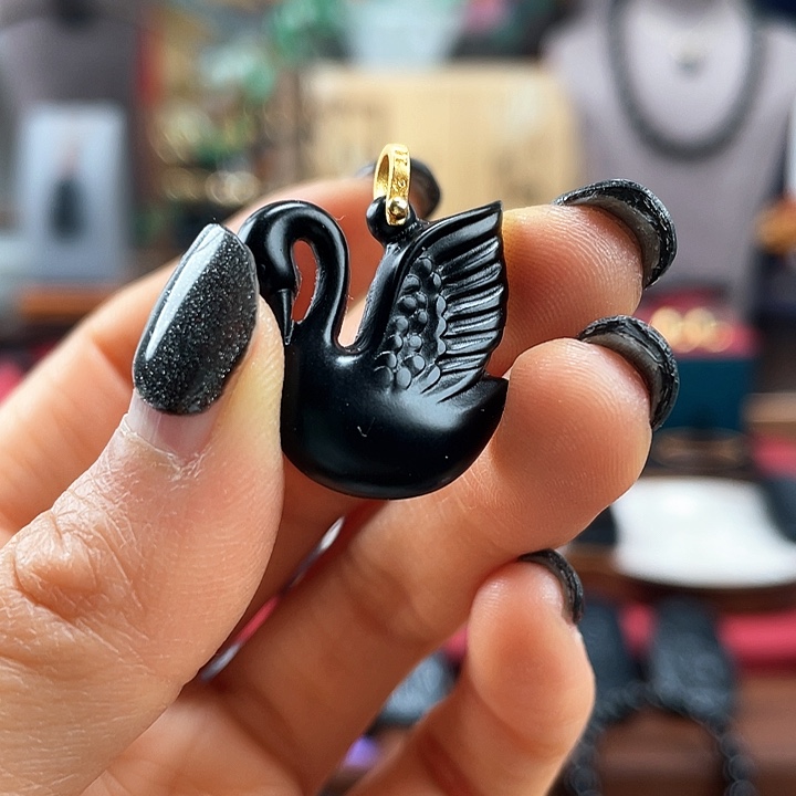 和田玉挂件银S925镶嵌