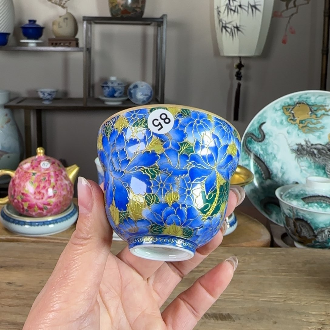 杯景德镇陶瓷柴烧多人