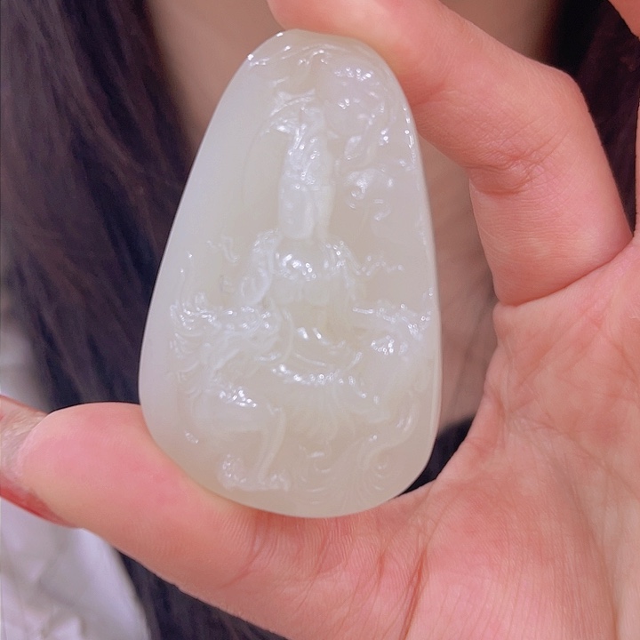 和田玉吊坠(不含链)未镶嵌