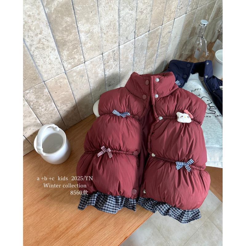 【新疆包邮】小童夹棉花边马甲S223