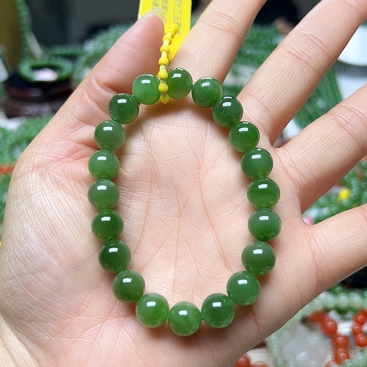 和田玉（碧玉）手链未镶嵌