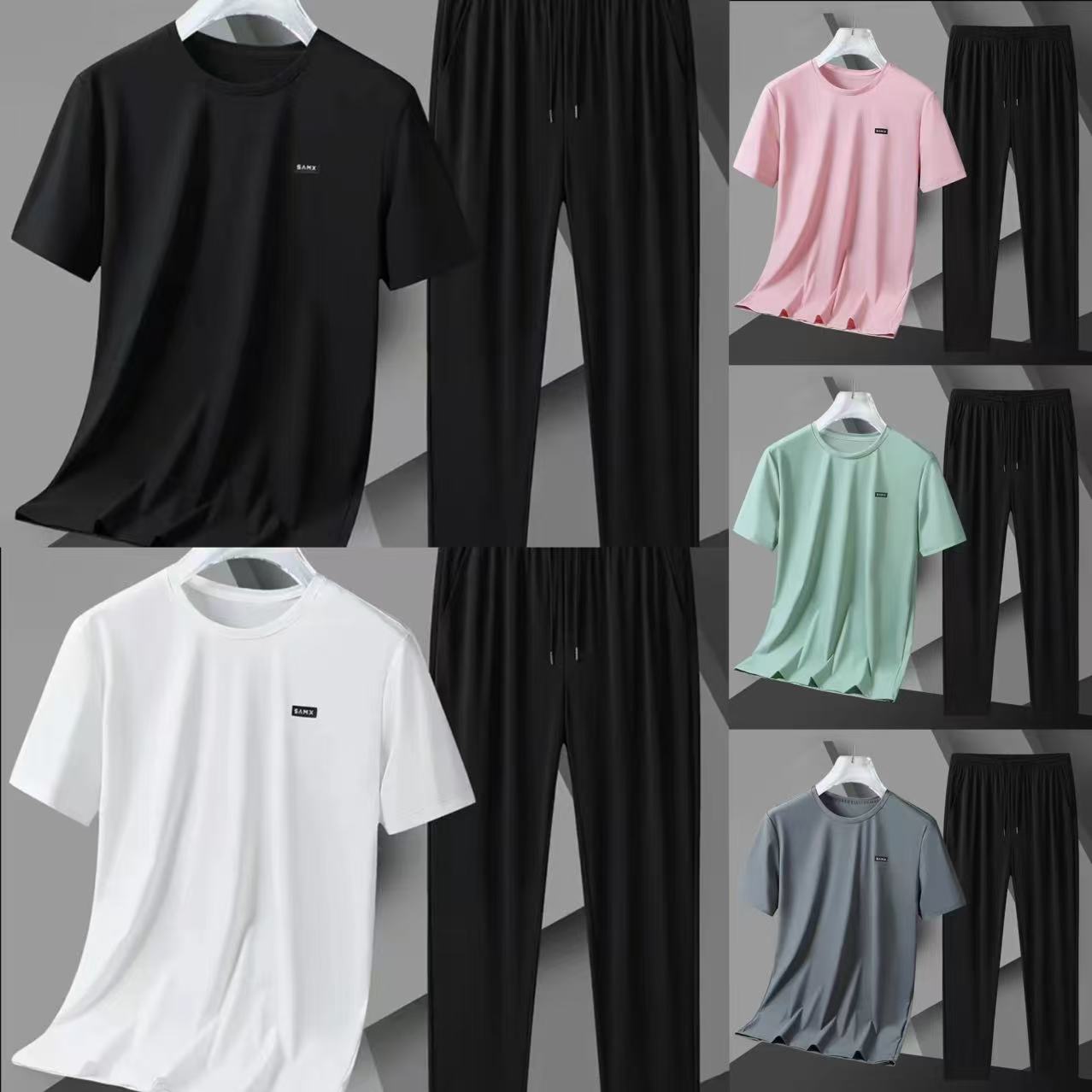 6936-高货男女情侣款套装UPF50+（颜色任意）凉感防晒套装