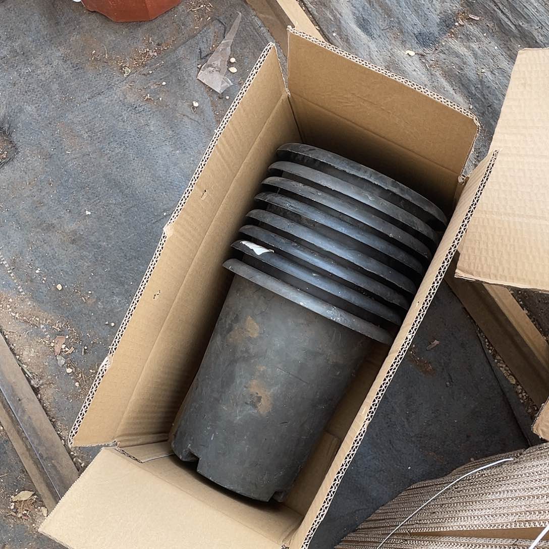 旧口径20高21加厚兰花盆8个