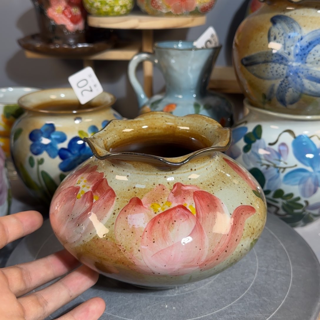 釉下彩手绘（微瑕慎拍98