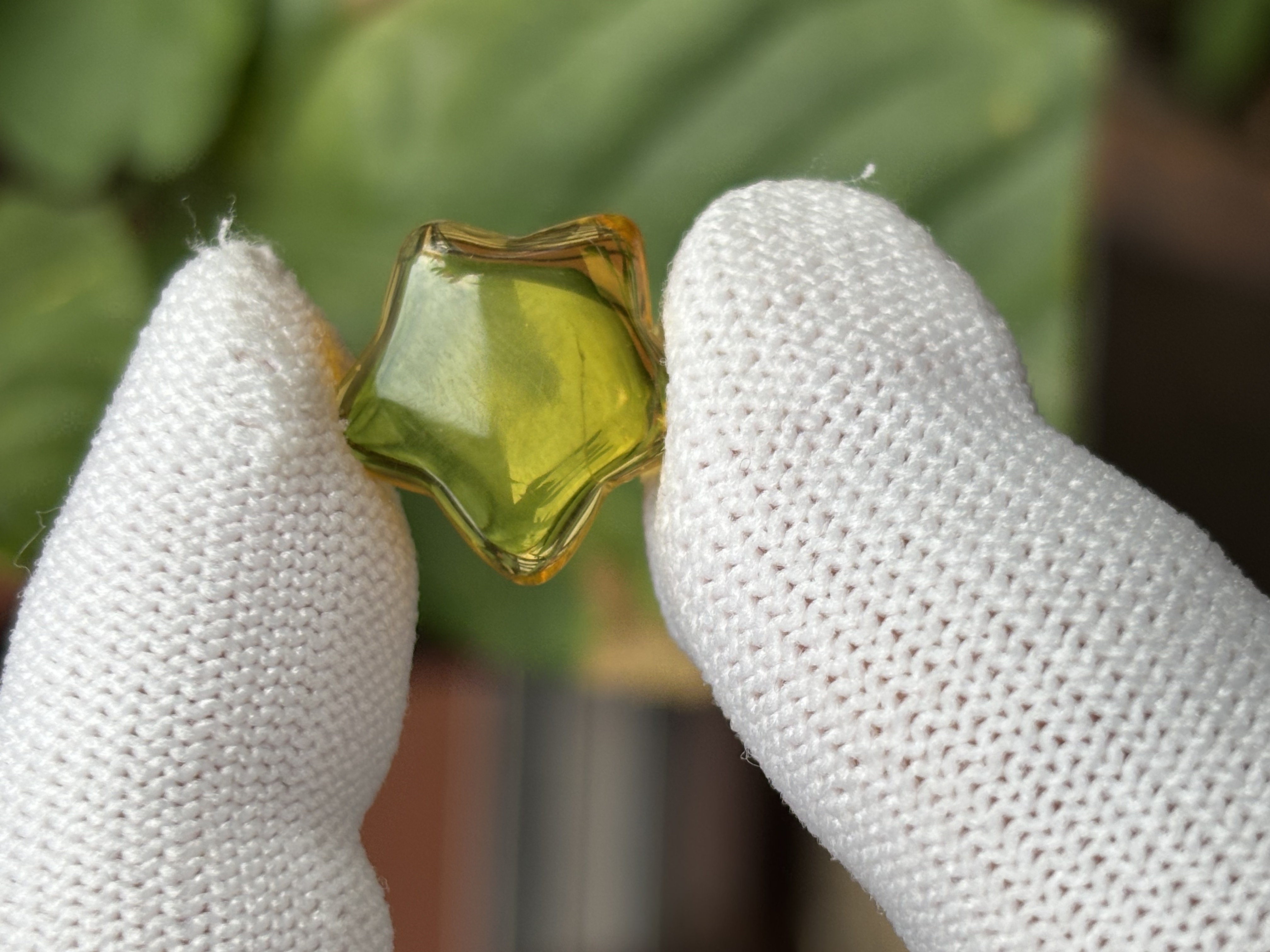 5279天然蜜蜡琥珀金珀星星15.5x5mm