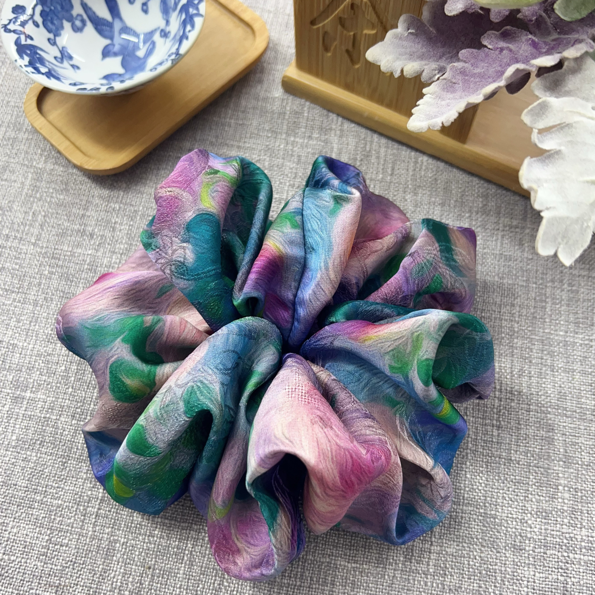 香云纱真丝 玫瑰庄园氛围感大圈复古