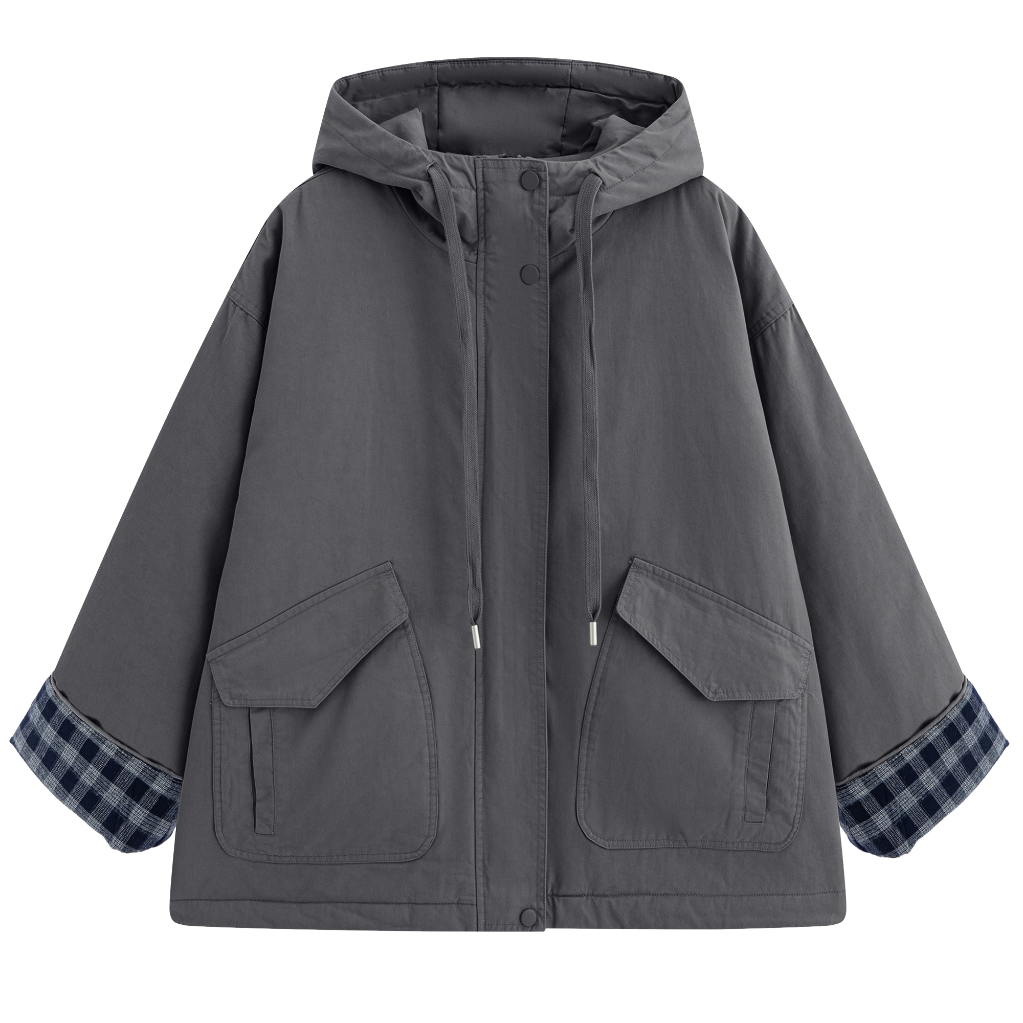 短外套秋冬女冬季加厚休闲加绒加棉厚外套棉服