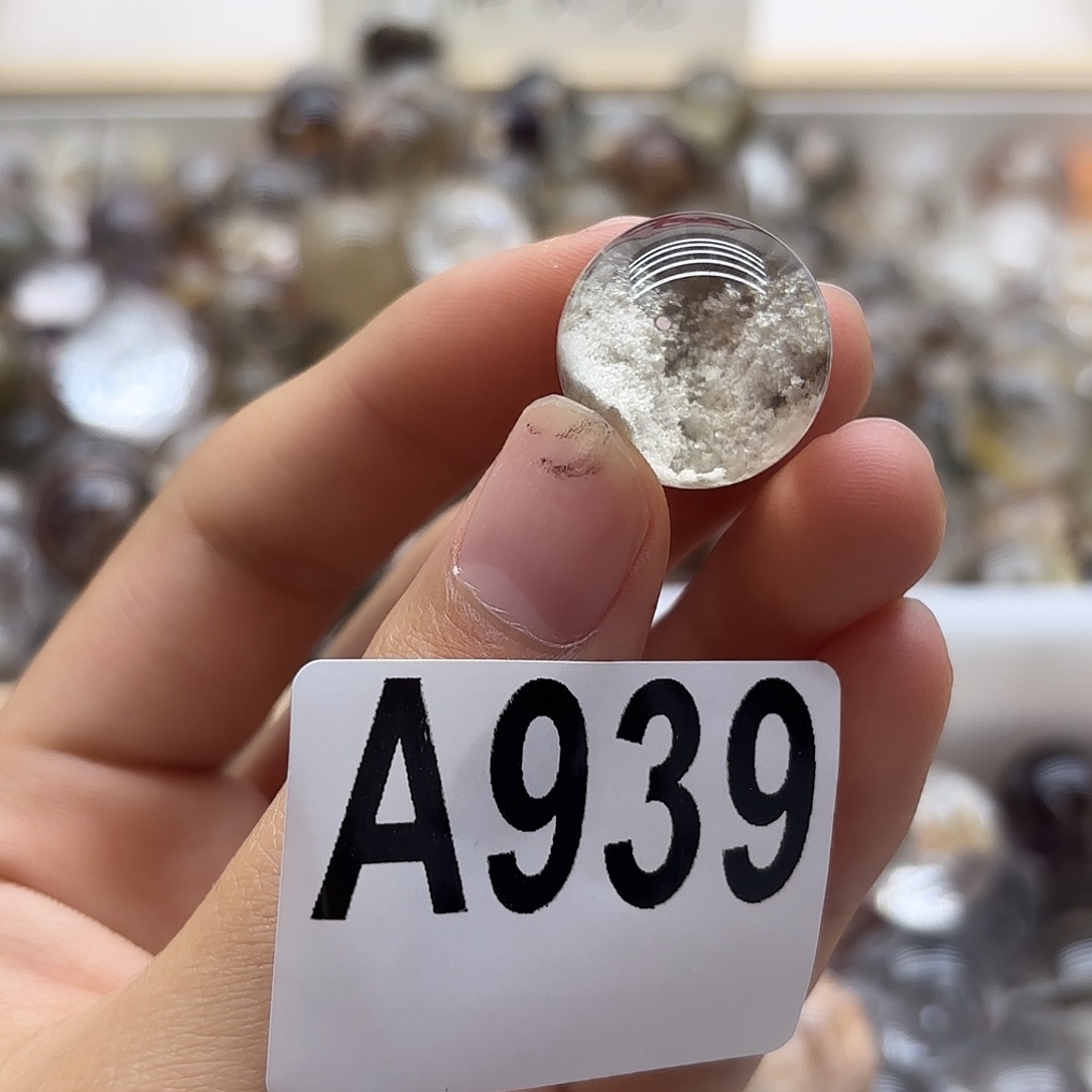 淡***色水晶珠宝半成品未镶嵌939