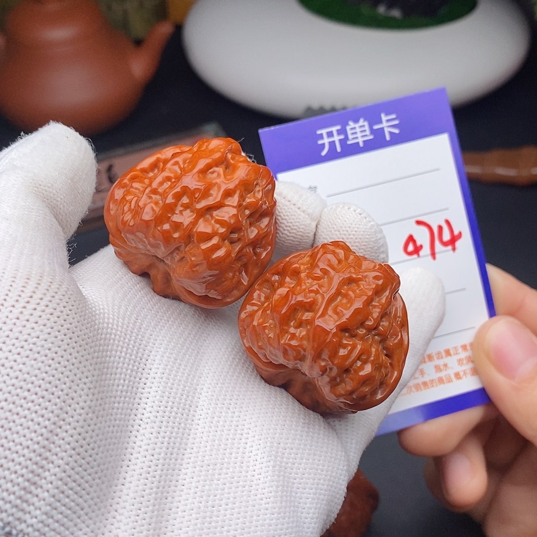 文玩核桃把件38蛤蟆头474