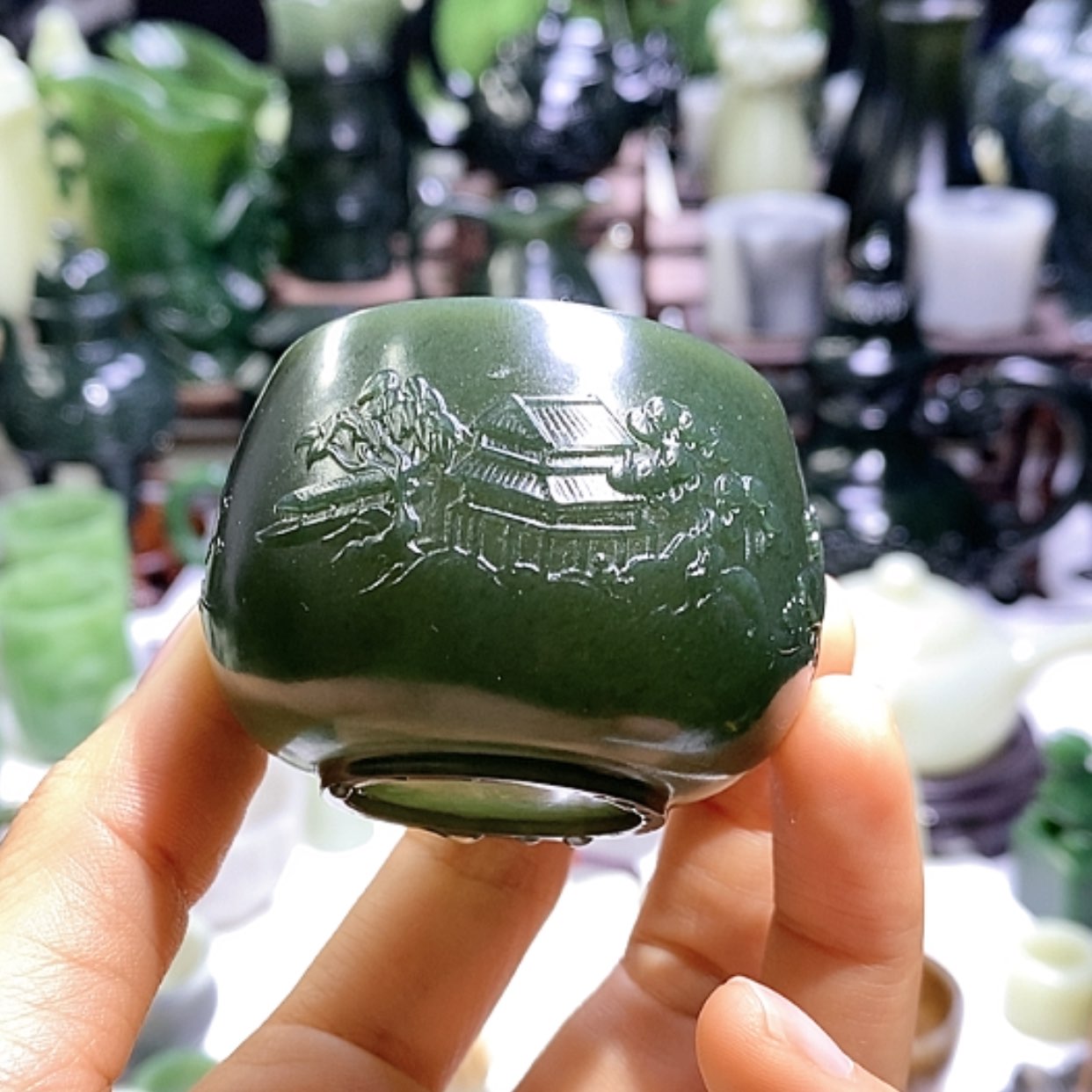 【闪购商品】和田玉摆件未镶嵌远**海福利