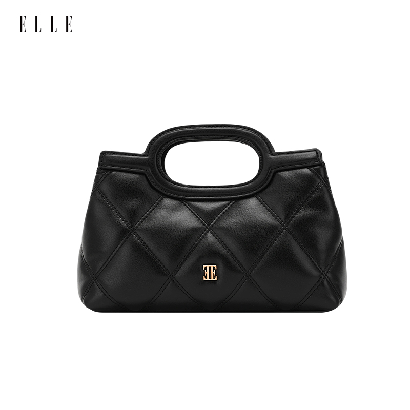 ELLE2025【富家千金】流行女包经典小香风菱格珐轻奢斜挎包