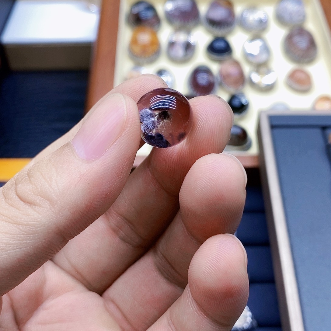 银S925镶嵌颈饰水晶^****~天然水晶吊坠