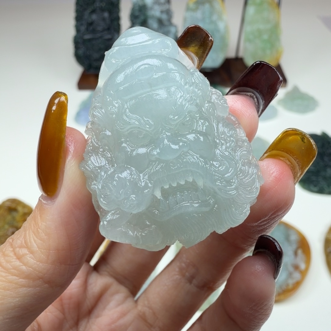 定制翡翠未镶嵌钟馗