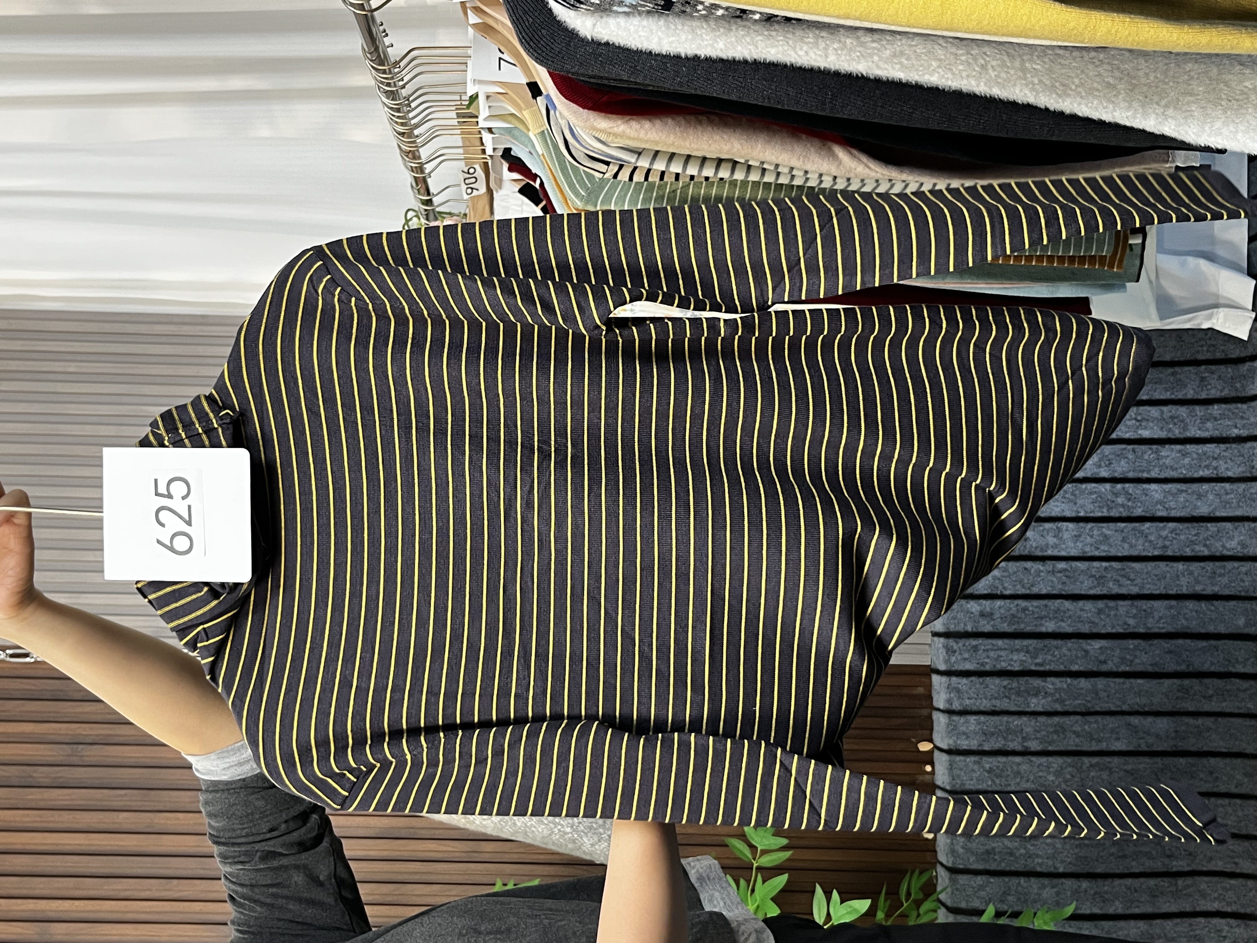 [625]宇瑶阁针织女装上衣秋冬季新款时尚百搭长袖条纹高领打底