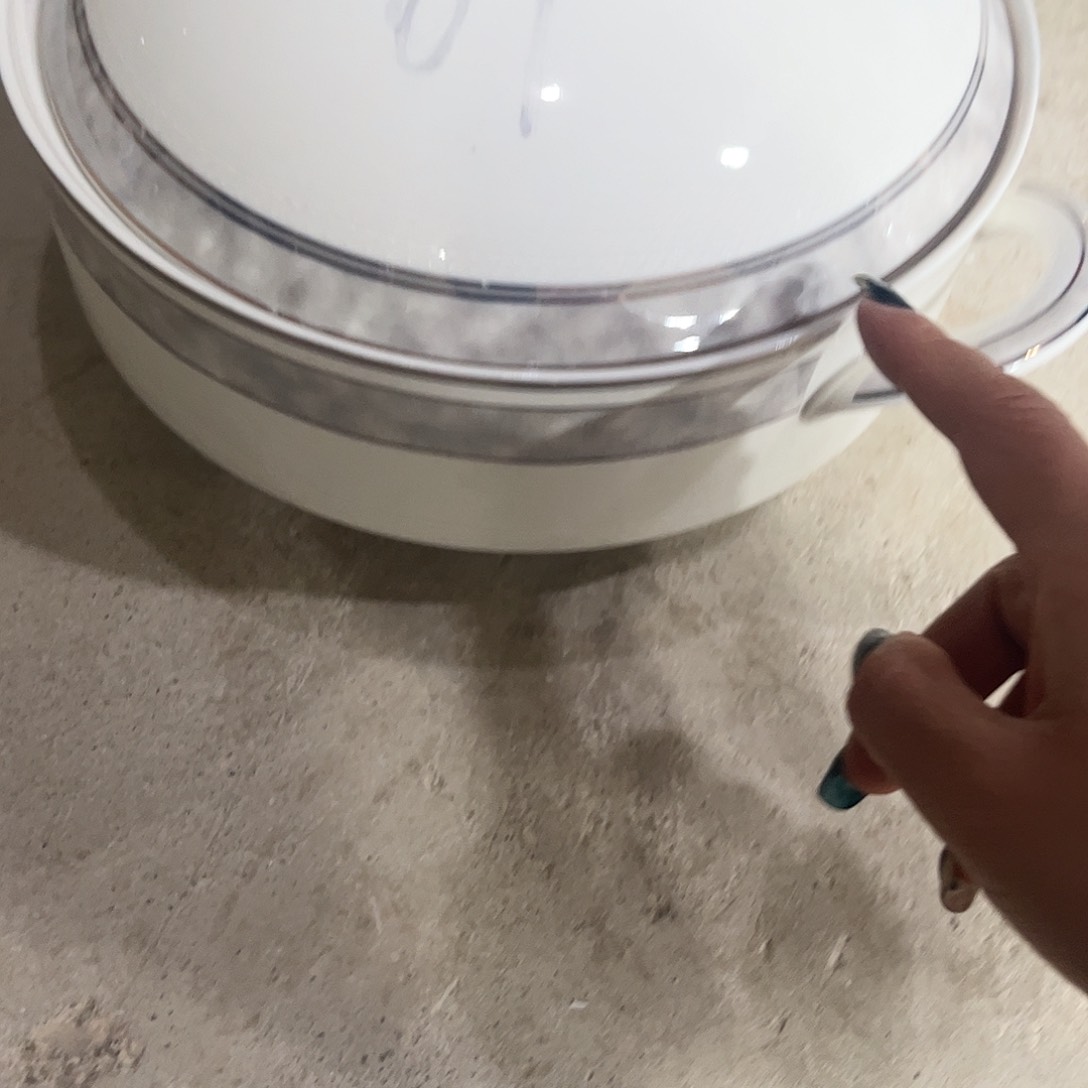 瓷片九寸汤锅一个微瑕