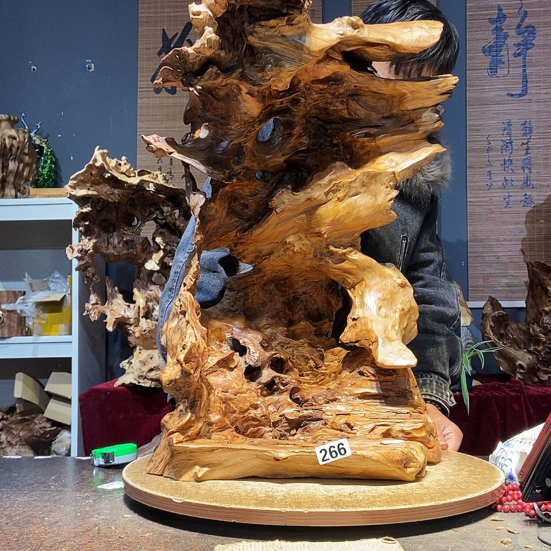 响***哥266。红杉根随行根艺