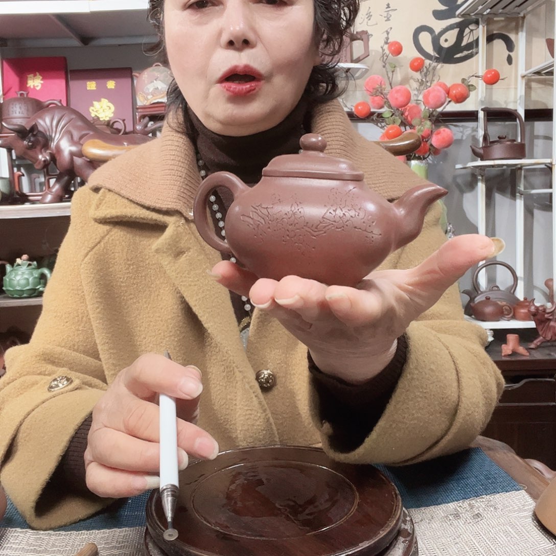 姚***忠茶壶底槽青原矿紫砂壶