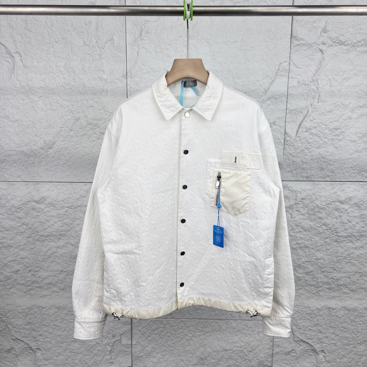 99新 DIOR/迪奥 46码/白色纯色满印刺绣外套/10343229