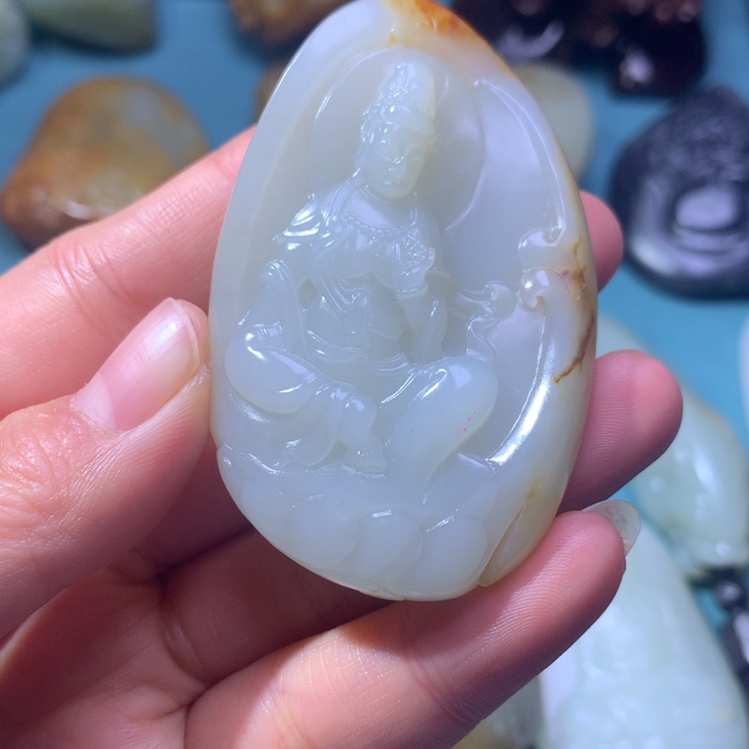 和田玉挂件未镶嵌谦*