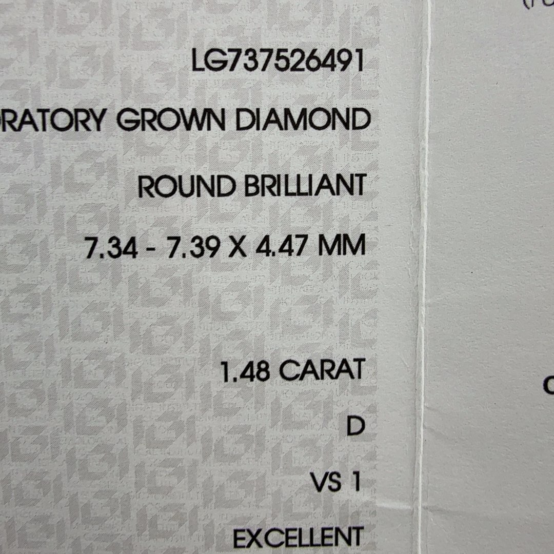 合成钻石裸石1.48 D VS1 3EX