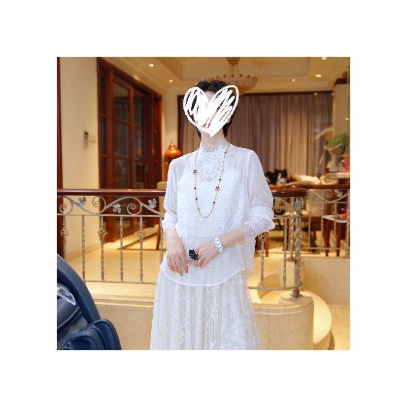 25148519【归初】高级蕾丝优雅贵气夏季凉爽上衣