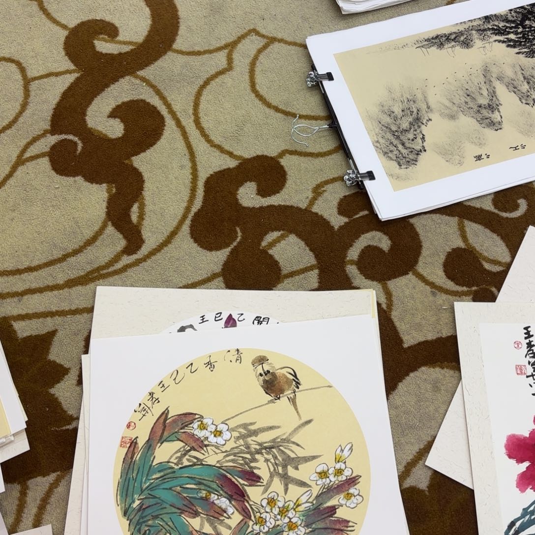 国画王孝华斗方李欣主播