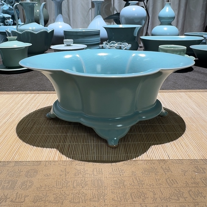 陶其他全手工，海棠盘