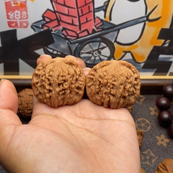 文玩核桃吊坠40四座楼