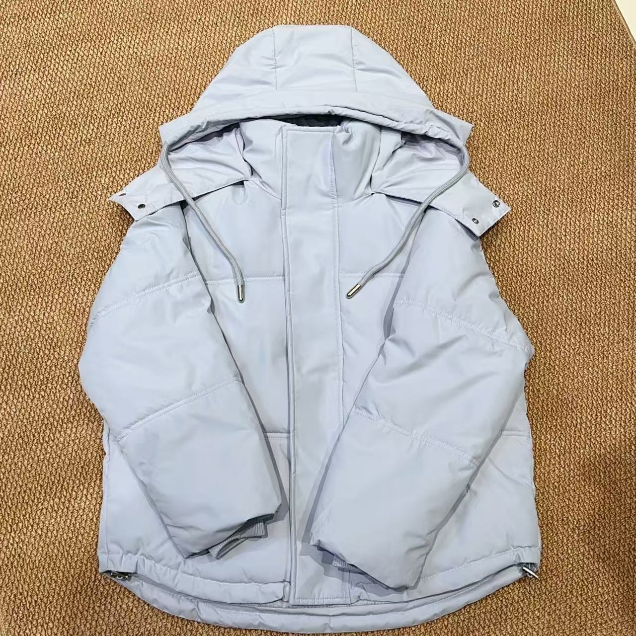 8808冬季新款韩版纯色连帽棉服