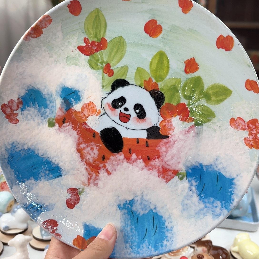 景德镇手绘高温釉下彩陶瓷茶具