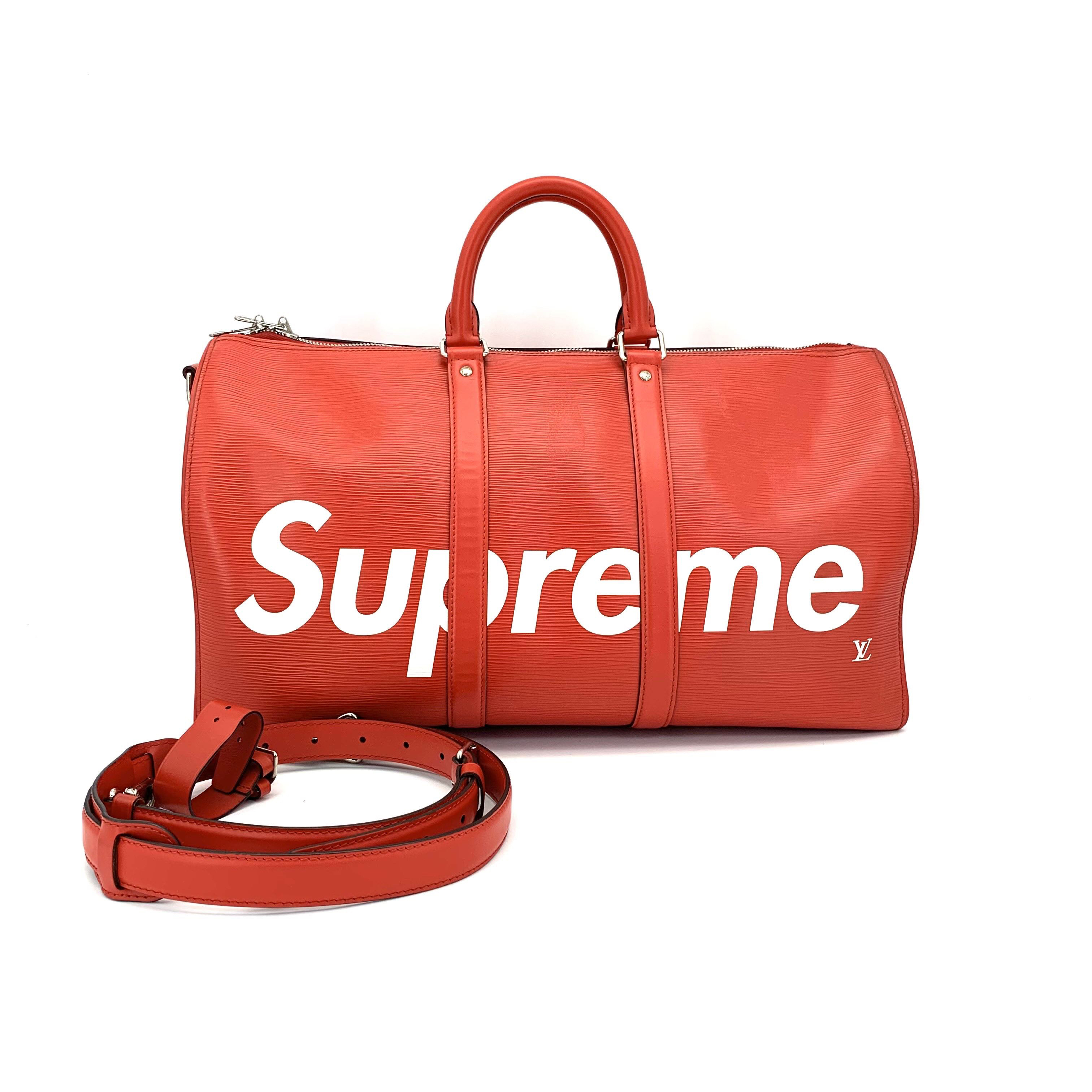 95新 LouisVuitton/路易威登 Supreme联名45旅行袋尺寸45/27