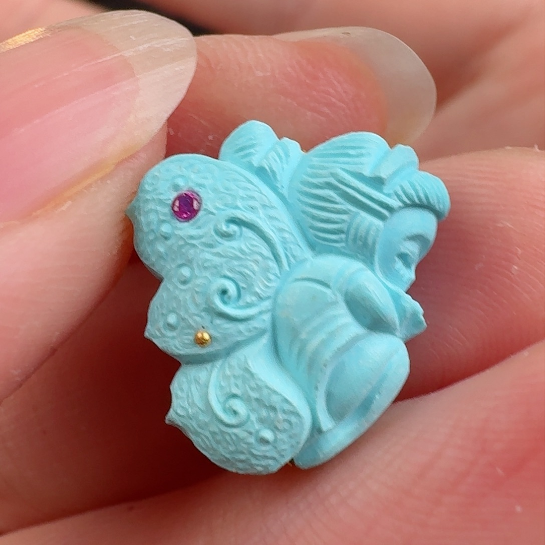 绿松石珠宝奇石未镶嵌