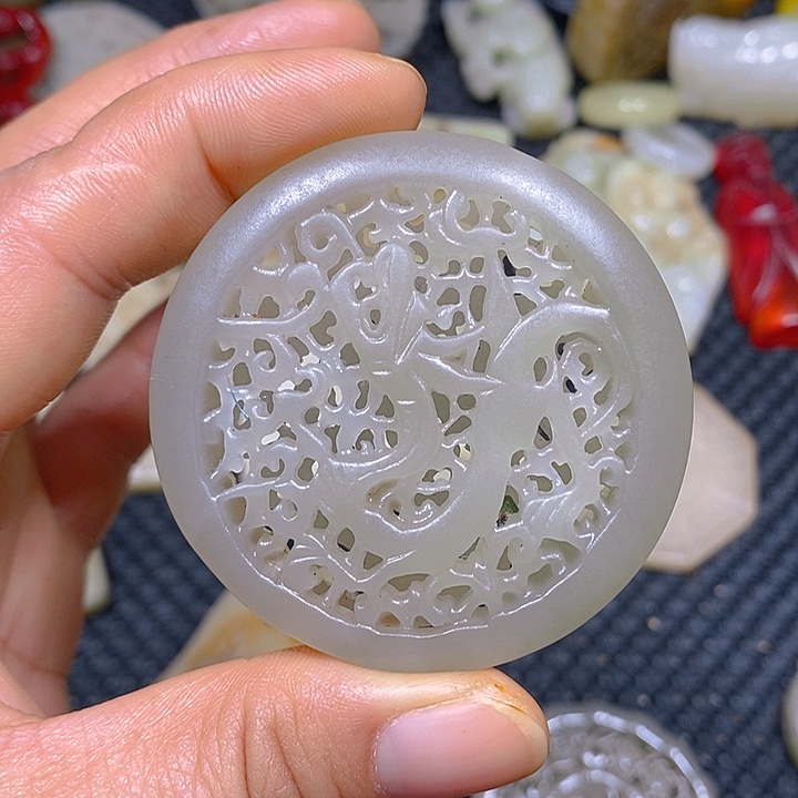 吊坠白玉菩提孤***卡