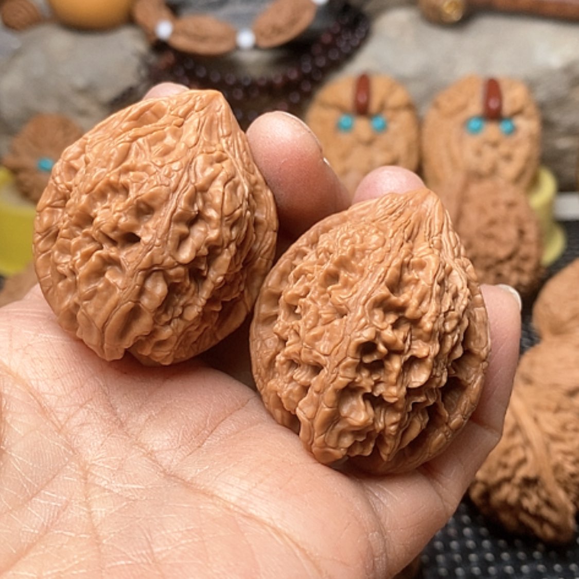 【闪购商品】文玩核桃吊坠37大沽石