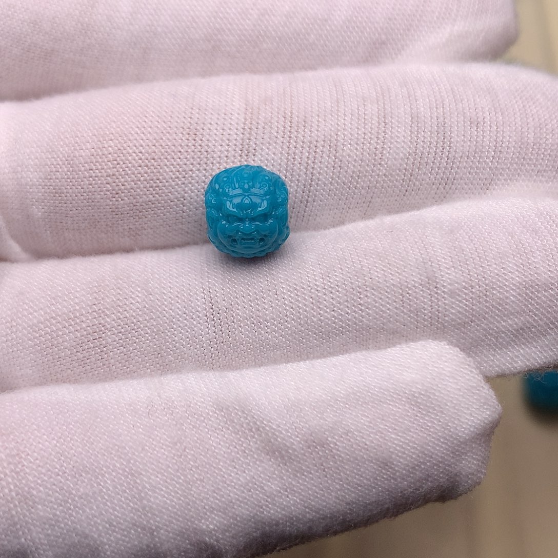 绿松石未镶嵌绿松石黑天8.9