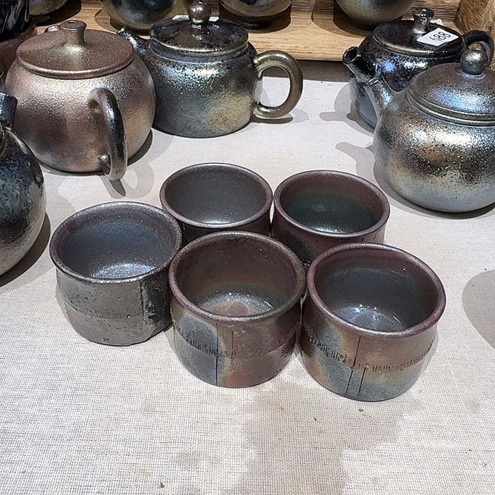 云***装壶建水紫陶紫泥柴烧杯